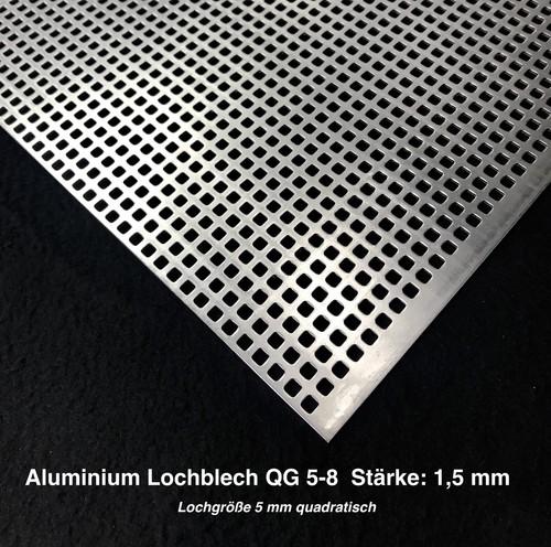 Aluminium lochblech qg5 - lochblech, qg5-8