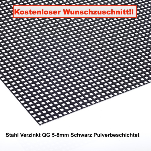 Stahl verzinkt schwarz - verzinkt,