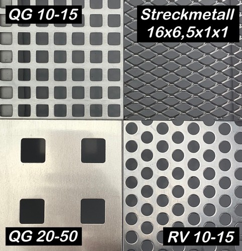 Lochbleche aluminium qg10 - lochbleche, qg10-15