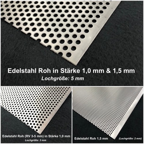 Lochbleche edelstahl blank - lochbleche,