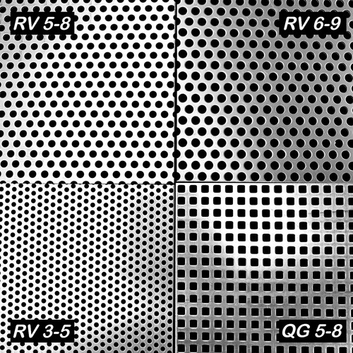 Aluminium 5mm lochbleche - aluminium, 1,5mm
