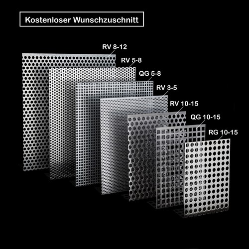 Lochbleche aluminium stahl - aluminium,