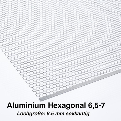 Alu lochblech hexagonal - alu,