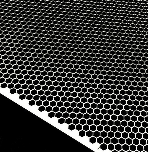 Lochblech aluminium hexagonal - aluminium,